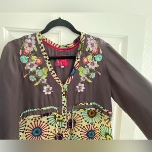 Johnny Was Embroidered Tunic